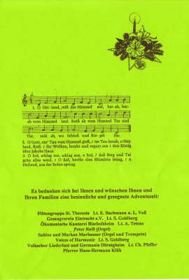 Adventskonzert Programm