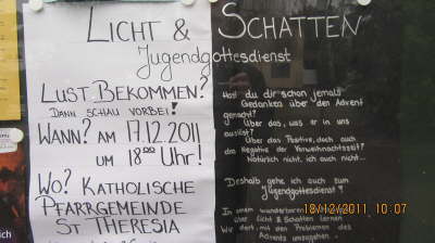 Plakat zum Jugendgottesdienst